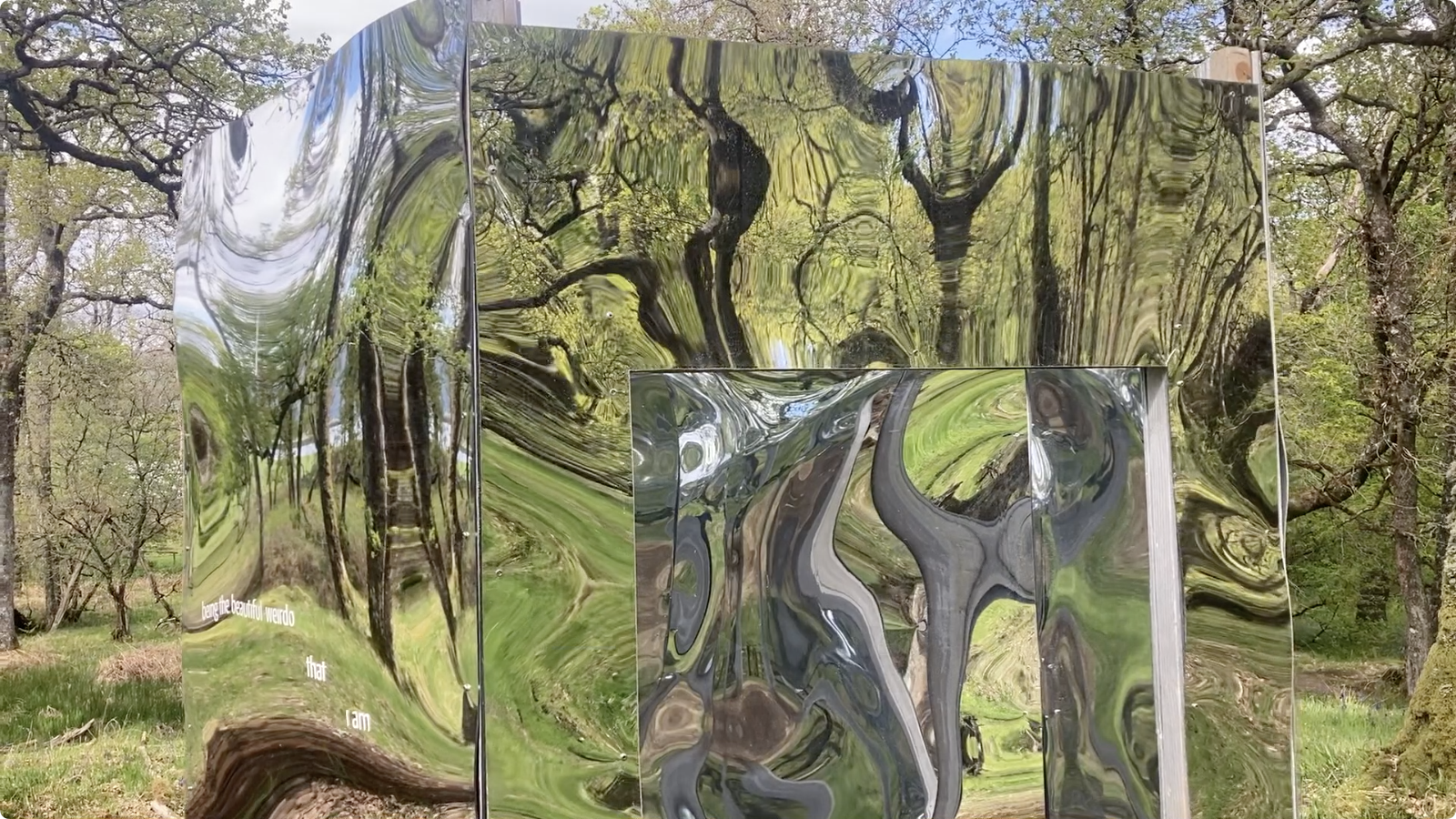 community artworks by artist luke winter for reflect project installed in rothesay