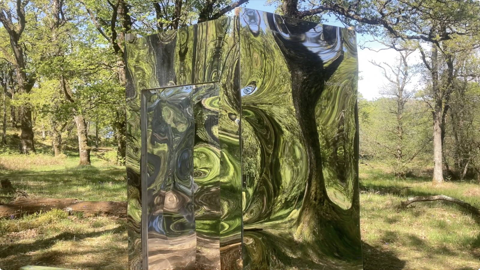community artworks by artist luke winter for reflect project installed in rothesay