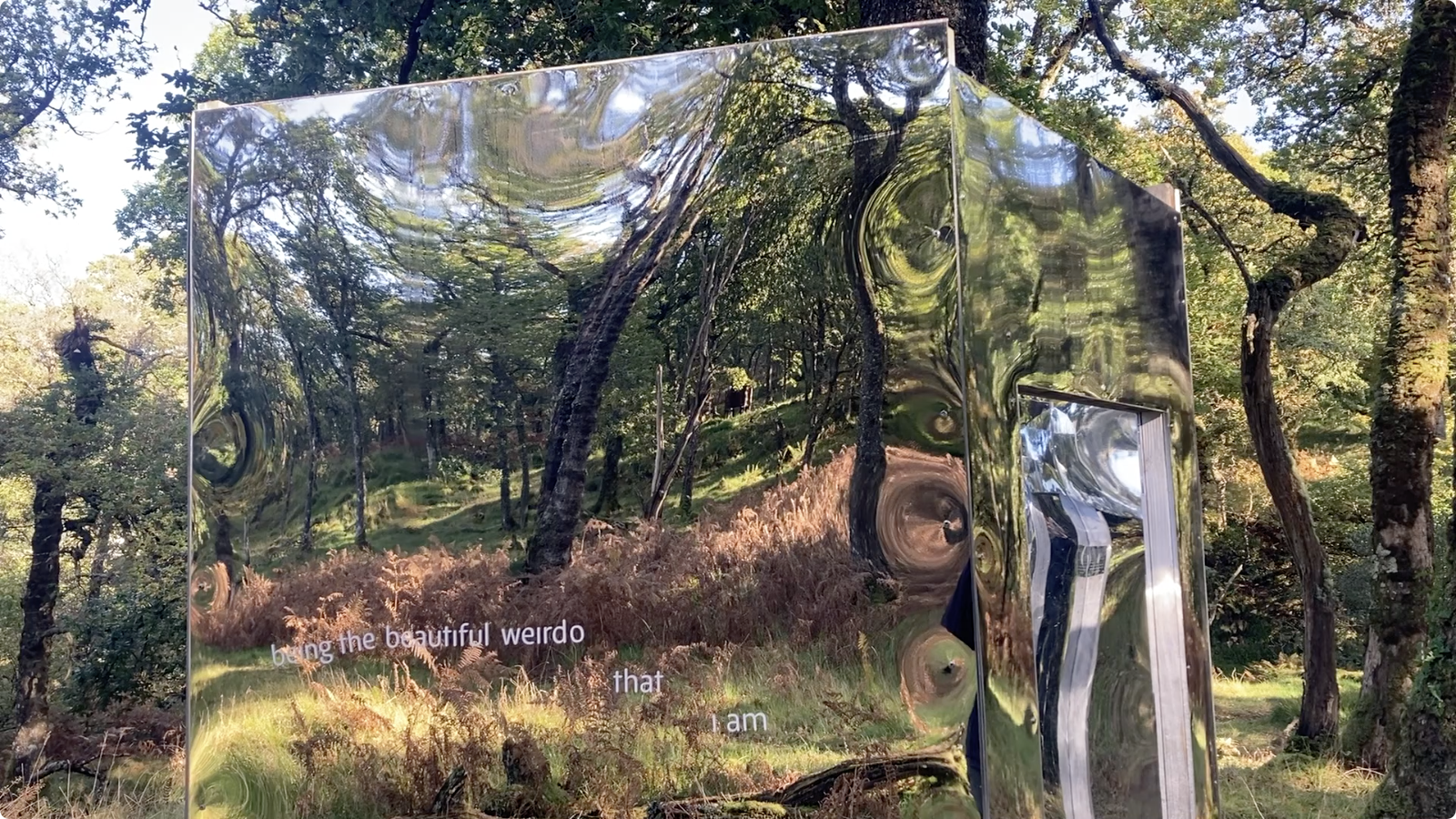 community artworks by artist luke winter for reflect project installed in rothesay